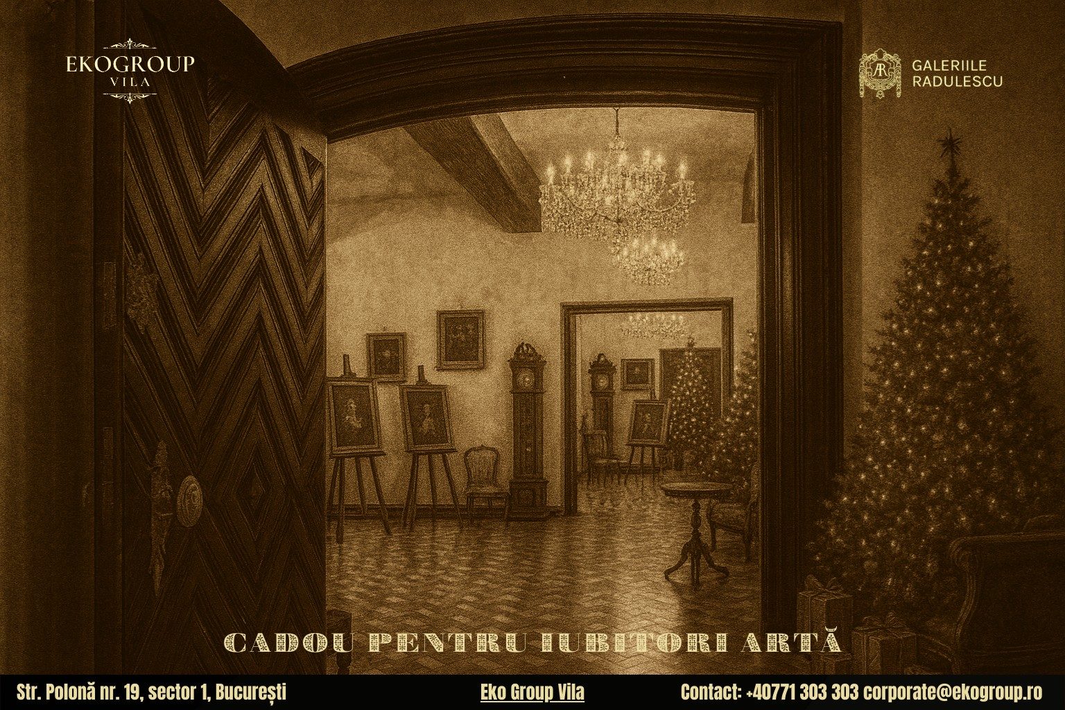 Un cadou de Crăciun memorabil: acces la expoziția „Crăciunul anilor ’30” de la Eko Group Vila